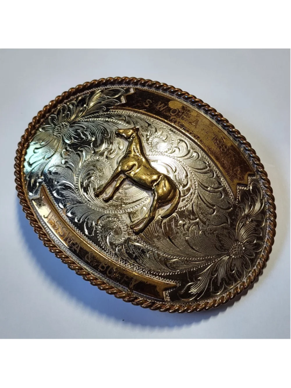 Vintage Western Belt Buckle 
